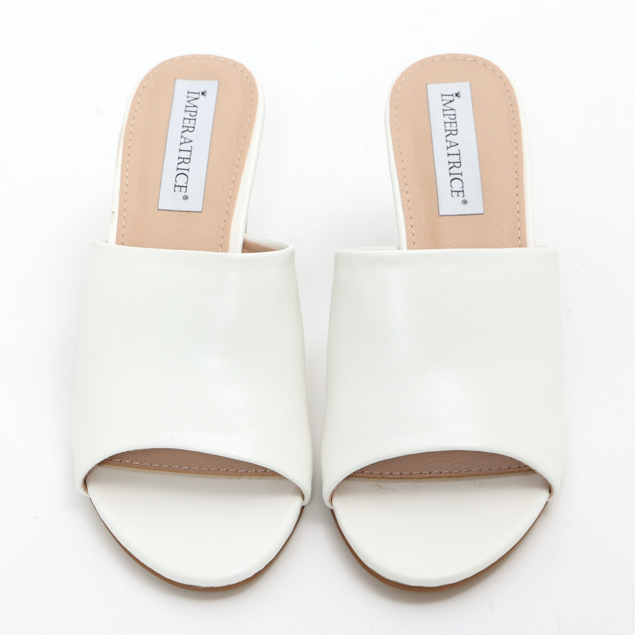 Sandali in simil pelle con tacco alto comodo