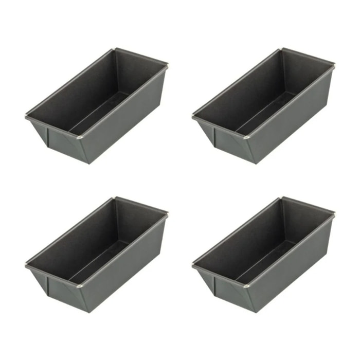Lot de 4 mini moules à cakes 15 cm Zenker Special Mini