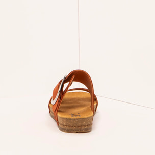 Sandalias 0175 NOBUCK DARK ORANGE/ CRETA color Dark orange