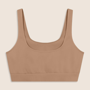 Top Sportivo Seamless con Fascia Sottoseno in costina