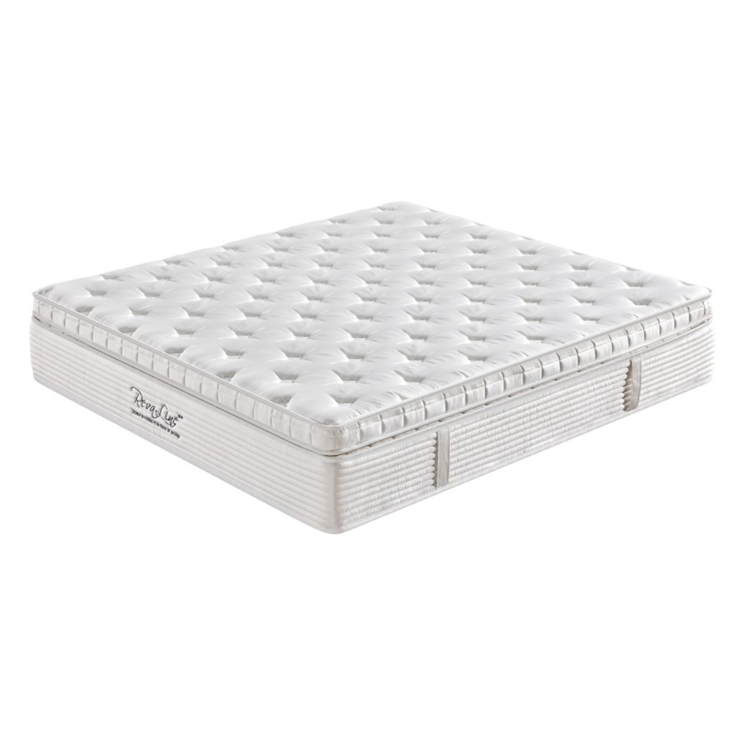 Ensemble Matelas Splendid avec son sommier Cancun en tissu gris foncé