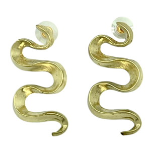 Pendiente Serpentina en dorado