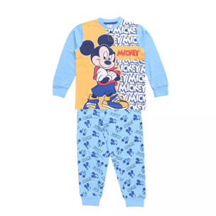 Topolino Pigiama Primaverile Bambino Azzurro Lui Disney Azzurro