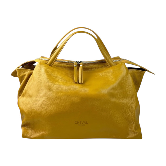 Bolso de mano Cheval Firenze Algedi Amarillo Mostaza