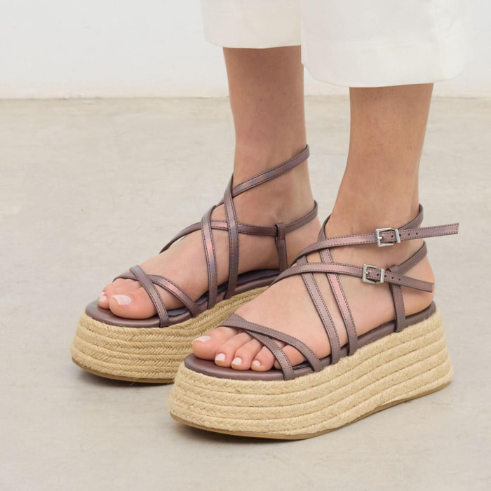 Sandalias de plataforma - Zahara - 7 cm
