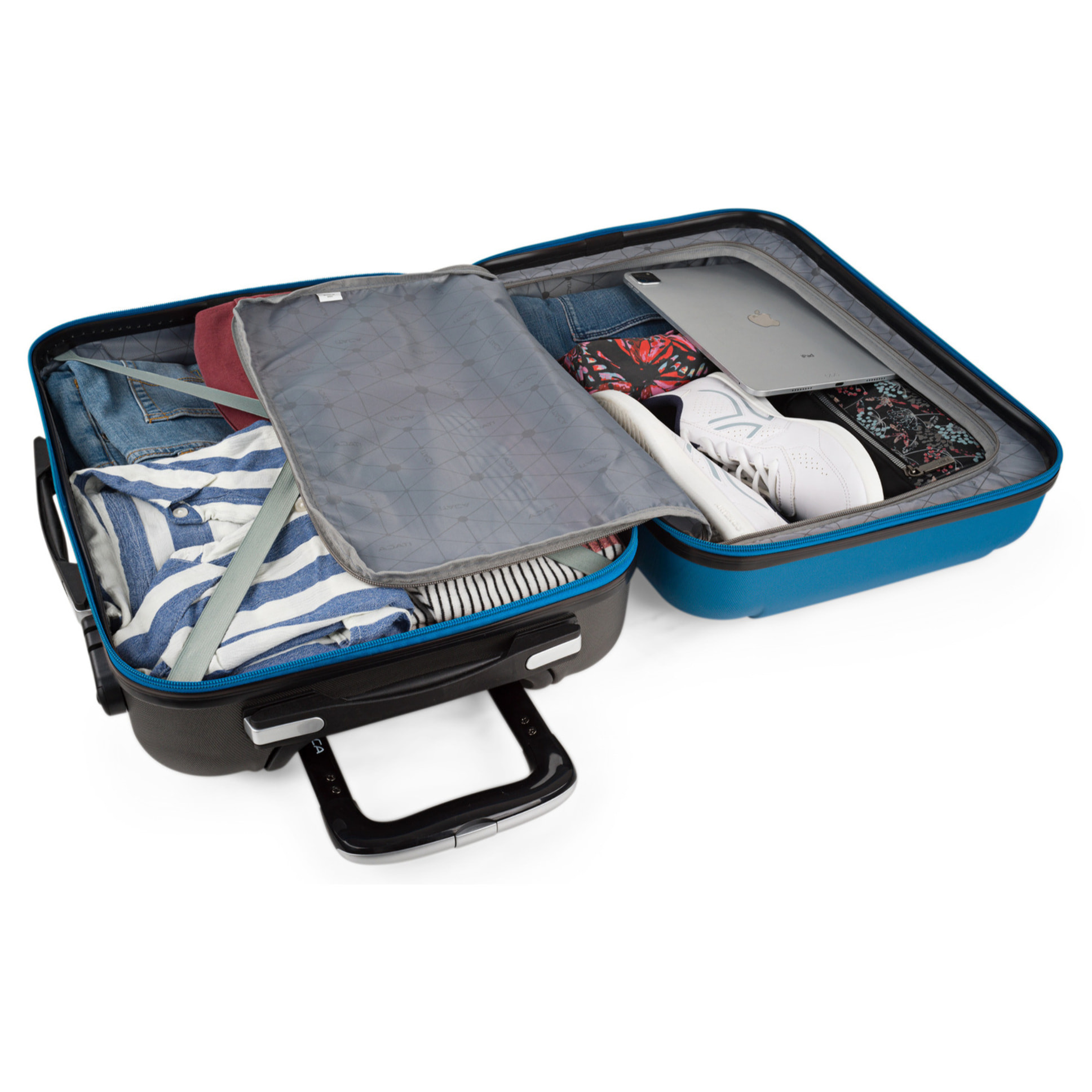 Maleta Cabina Itaca Tiber Azul-Antracita