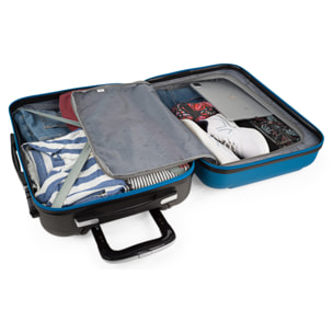 Maleta Cabina Itaca Tiber Azul-Antracita