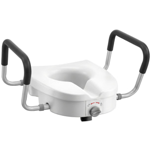 Rehausseur de toilettes avec poignées - largeur réglable, installation sans outils