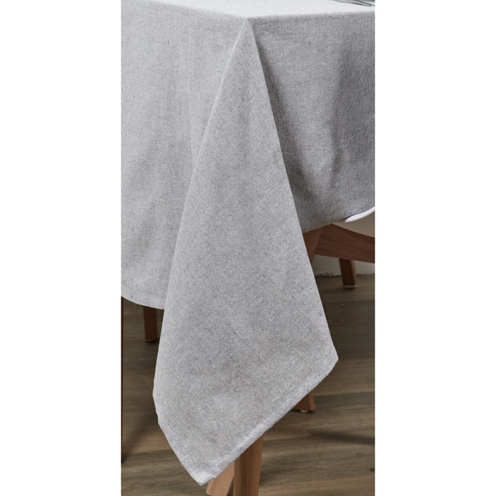 Nappe Coton Gris 140x250cm