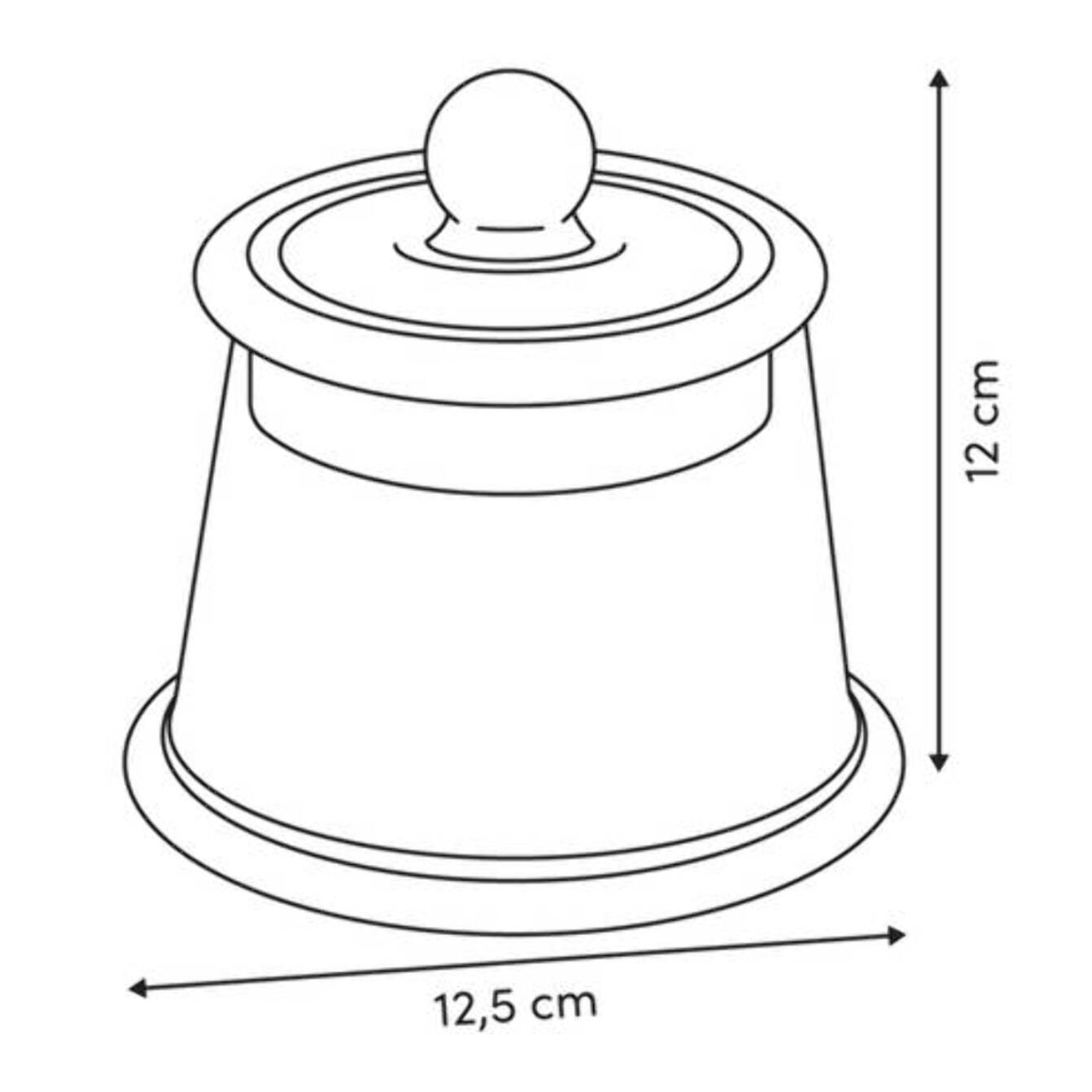 Bonbonnière Ambroisia ronde 0,4L transparent