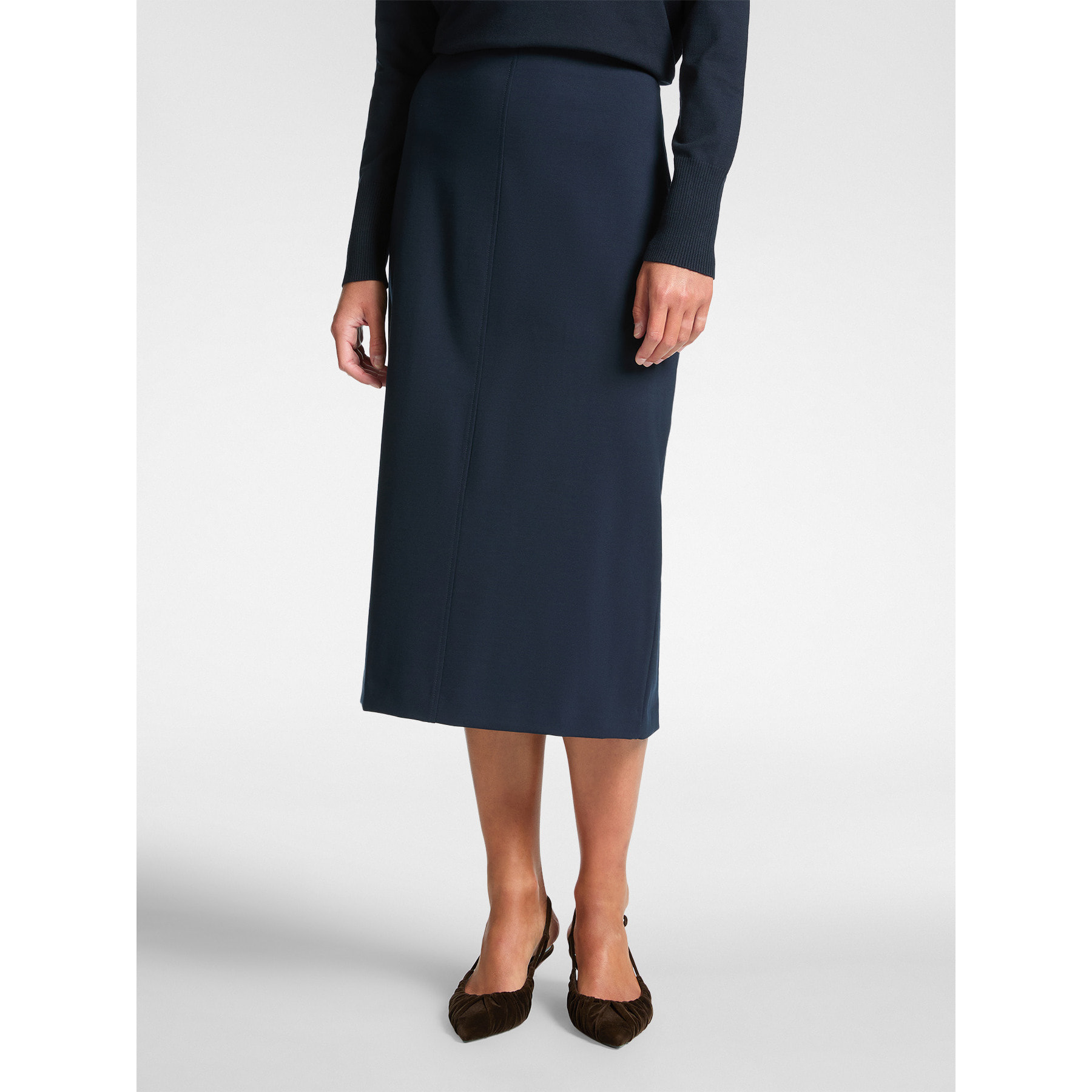 Elena Mirò - Gonna tubino in punto Milano - Blu