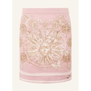 PHILIPP PLEIN Knitted Mini Skirt Butterfly Tattoo