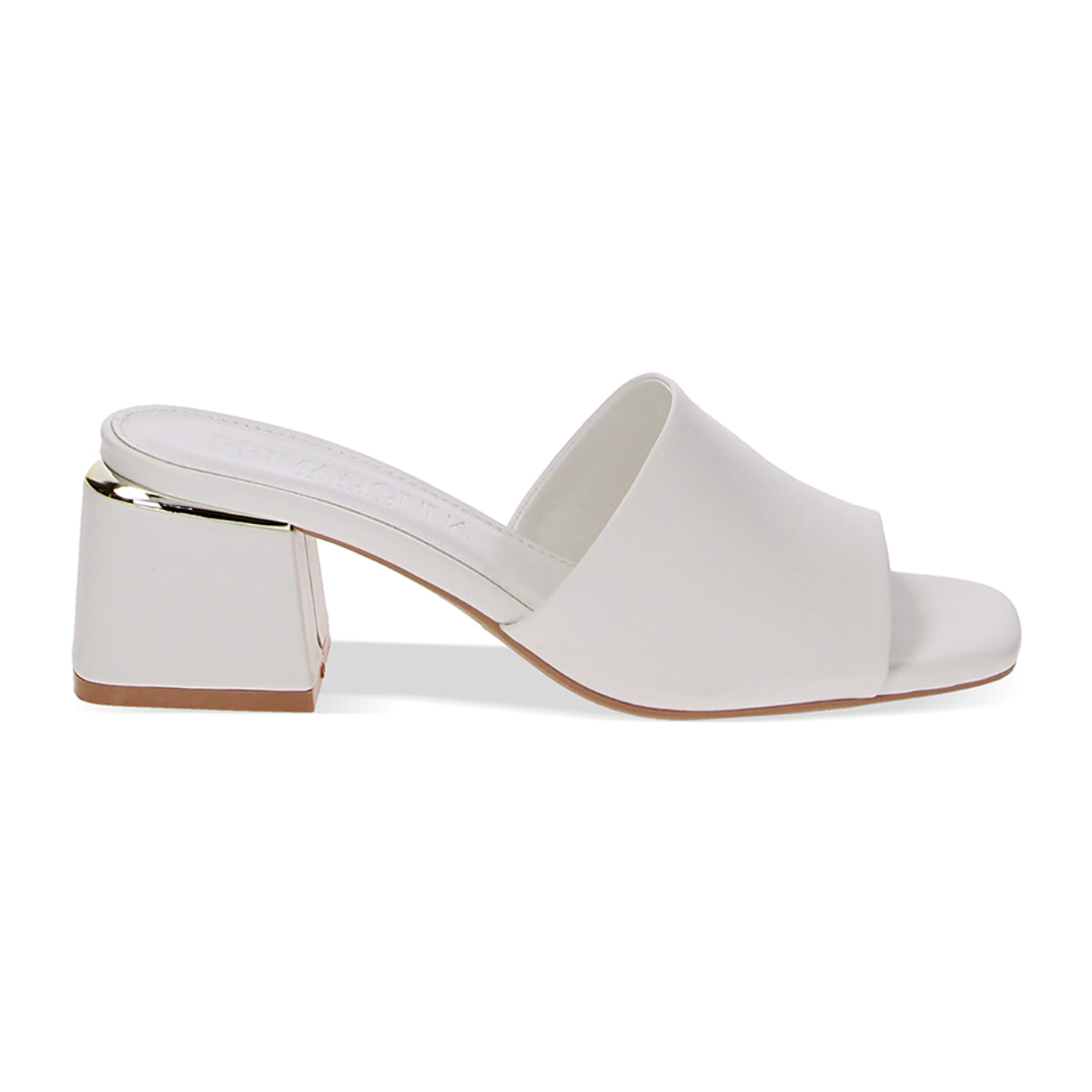 Mules Open Toe blancas