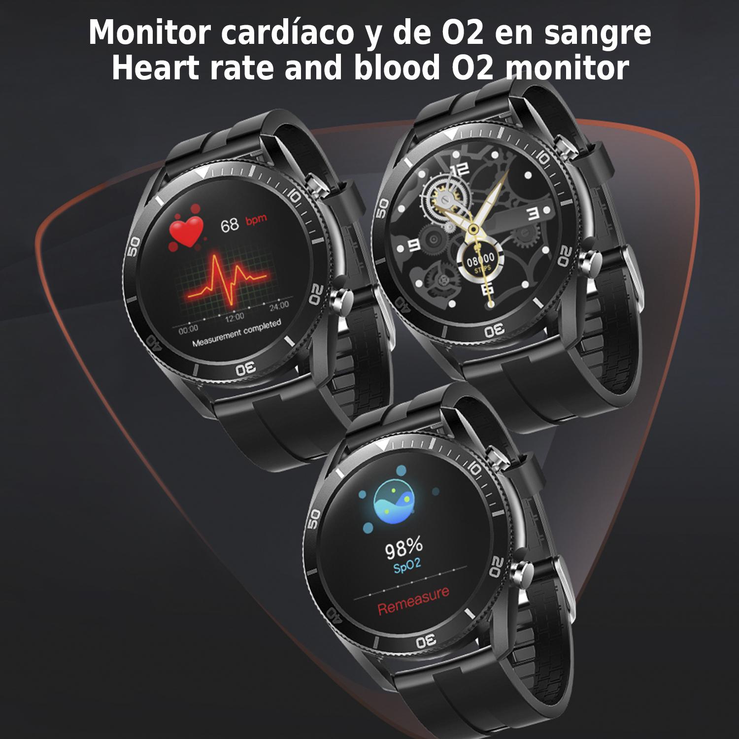 Smartwatch M25 especial música. Llamadas bluetooth, monitor cardíaco y de O2 en sangre. 6 modos deportivos.