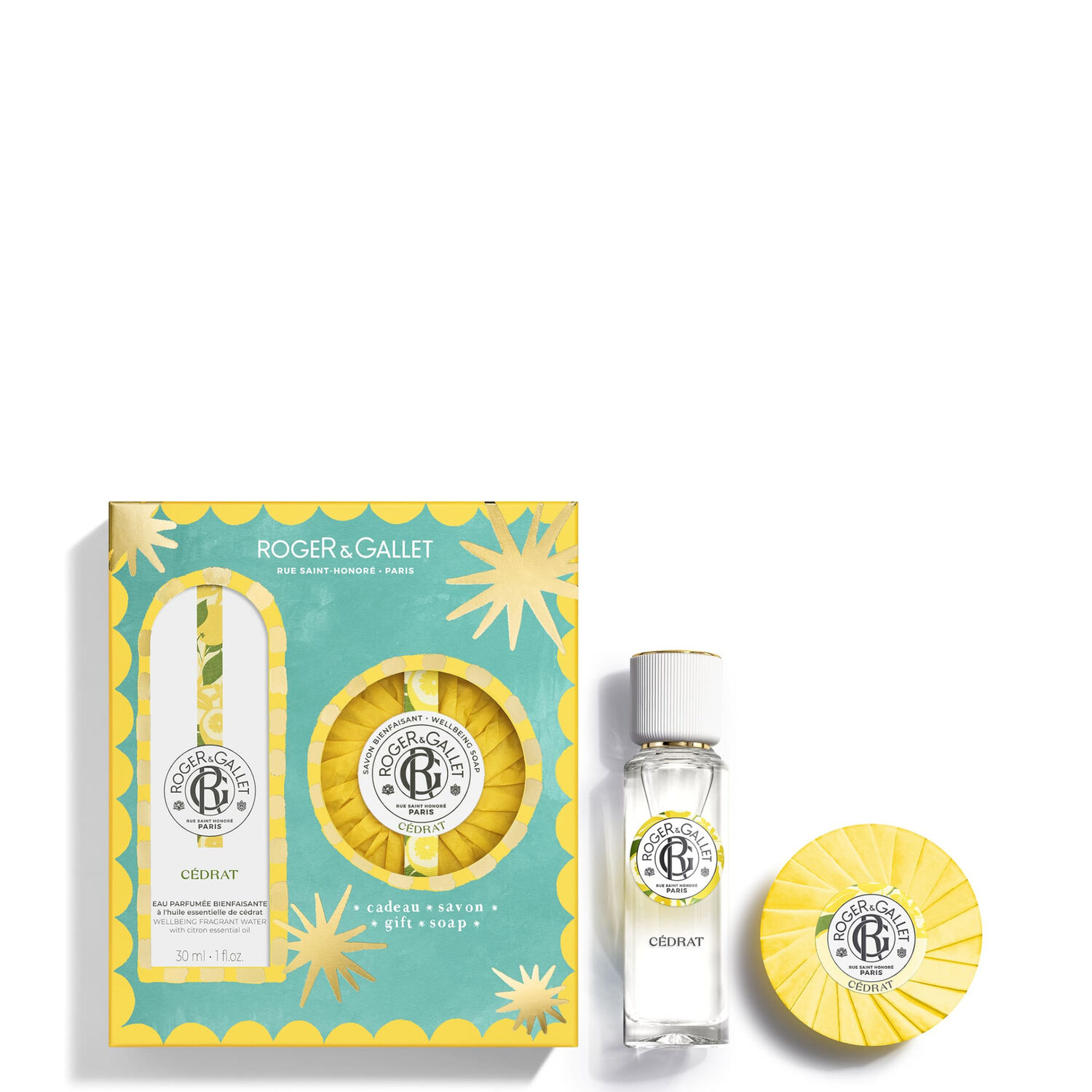 Cédrat - Coffret Eau Parfumée Bienfaisante 30ml + Savon 100g