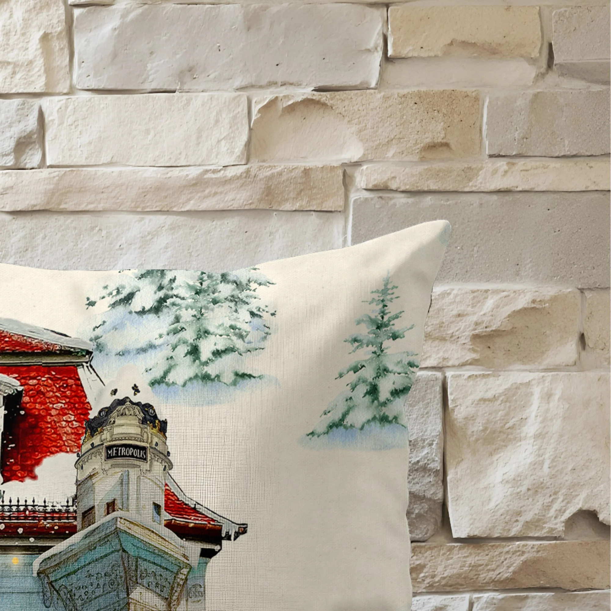 Housse de coussin Christmas City B