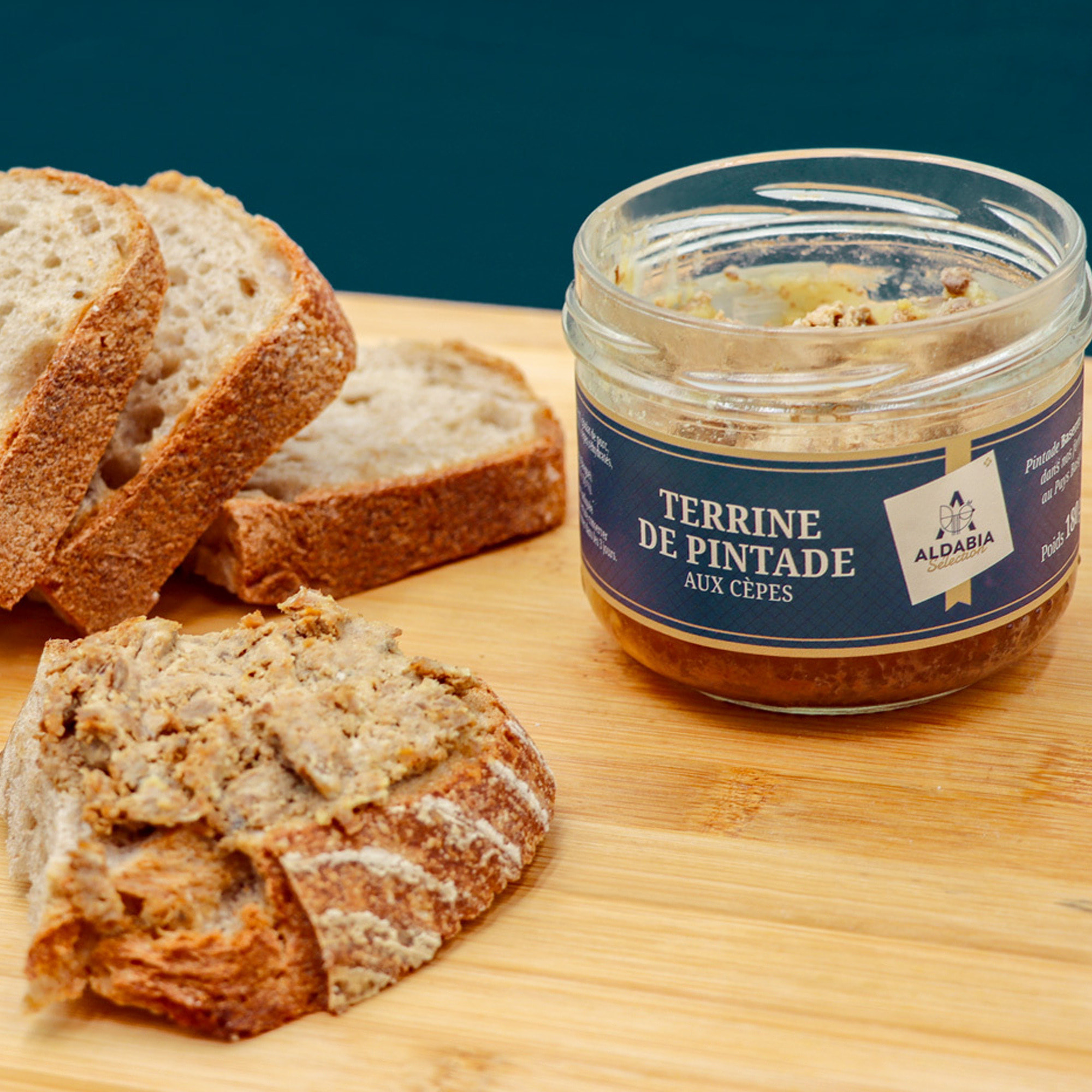 Terrine de pintade aux Cèpes - 180g - France - Aldabia