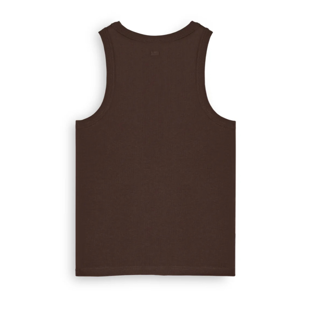 Camiseta Mujer sin Mangas Rib Tank Top Marrón