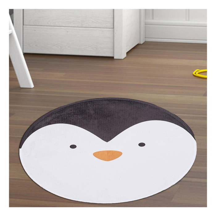 Tapis rond tissé motif enfant CEMU