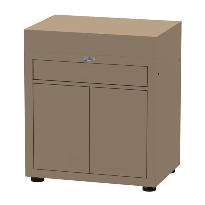 Meuble avec tiroir, 80 x 55 cm Taupe - LE MARQUIER