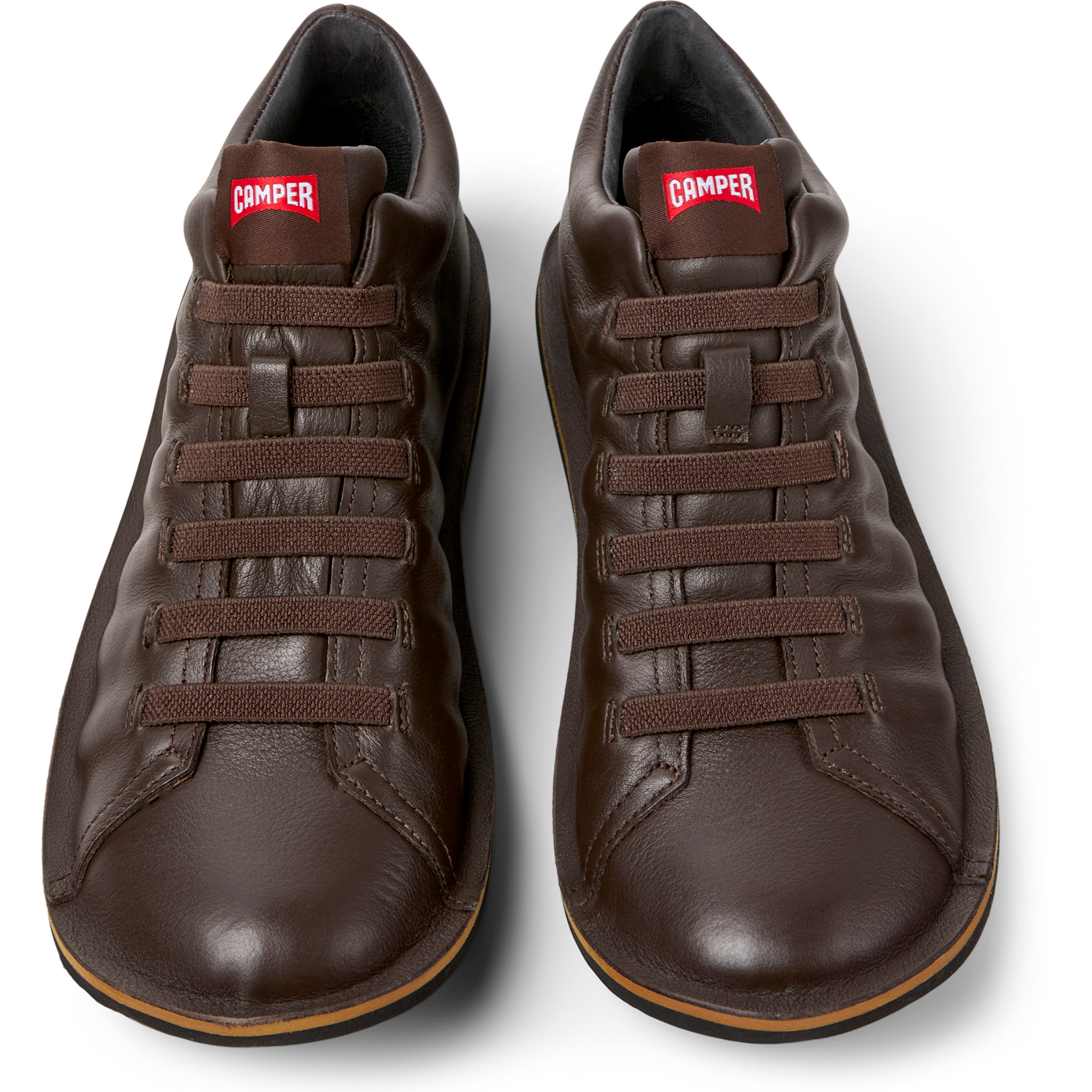 Zapatillas - CAMPER Beetle - Marron - Cuero liso