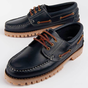 Náutico De Piel - Azul