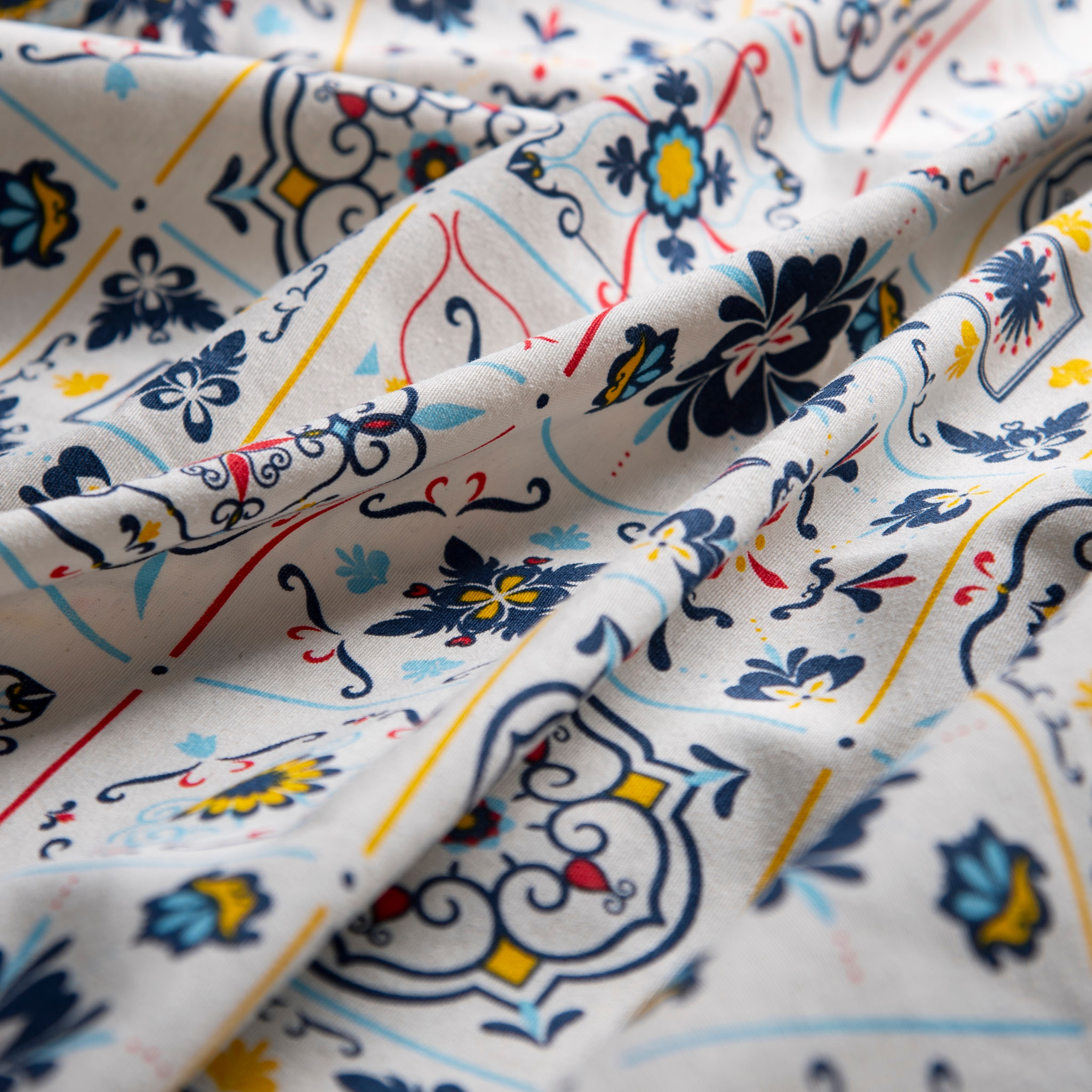 Nappe 140x180 cm Excelsa – Vietri Color, Coton Bleu