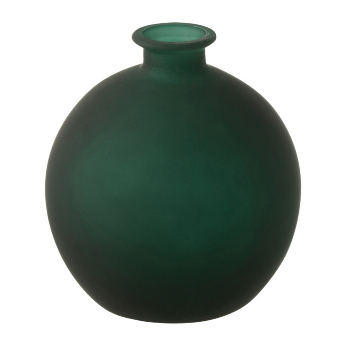 J-Line Vase Boule Verre Mat Vert Small