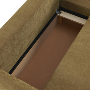 Canapé d'angle réversible, convertible, 3 places tissu avec coffre BERLIN