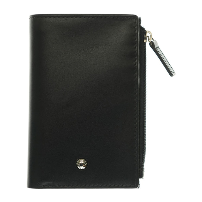 Portafoglio uomo in vera pelle - Modello Astor Lux - Casual - 13.5 x 9.5 x 2.4 cm