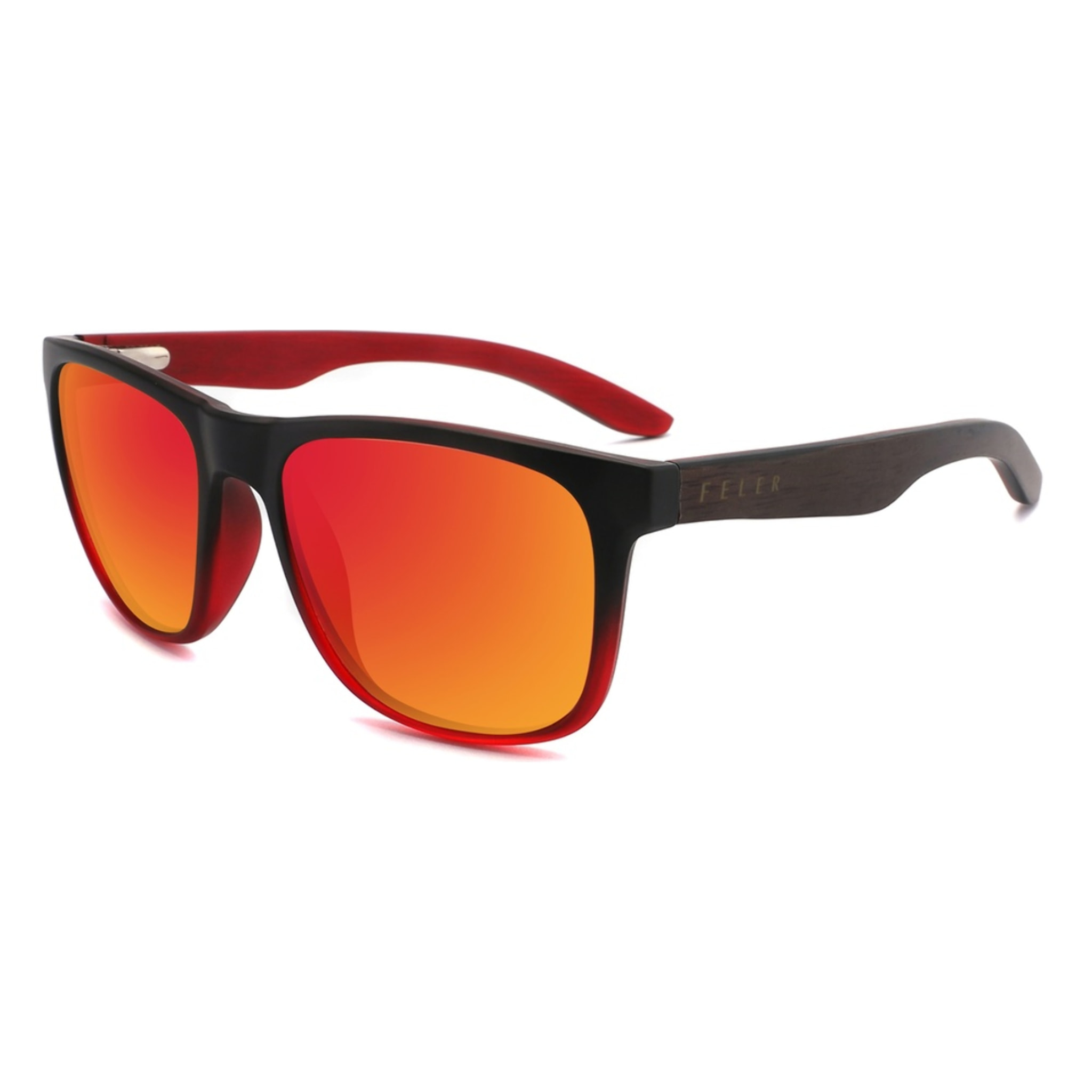 Gafas de Sol Feler 1586M-5 Polarizadas de Madera Unisex 53 mm