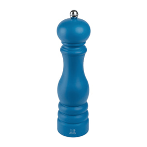 Moulin à poivre manuel en bois couleur bleu pétrole 22 cm Paris