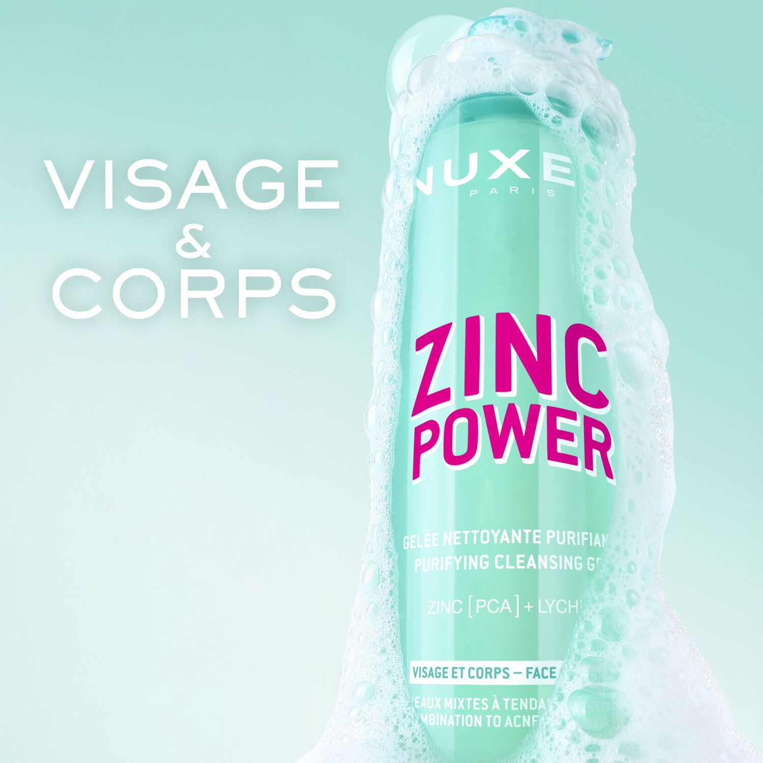 Zinc Power - Gelée Nettoyante Purifiante 400 ml