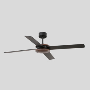 POLEA L Ventilador de techo marrón/nogal
