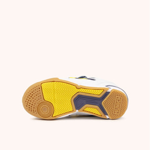 Zapatillas de fútbol sala infantiles con velcro en azul marino y blanco MUNICH ONE KID VCO 78