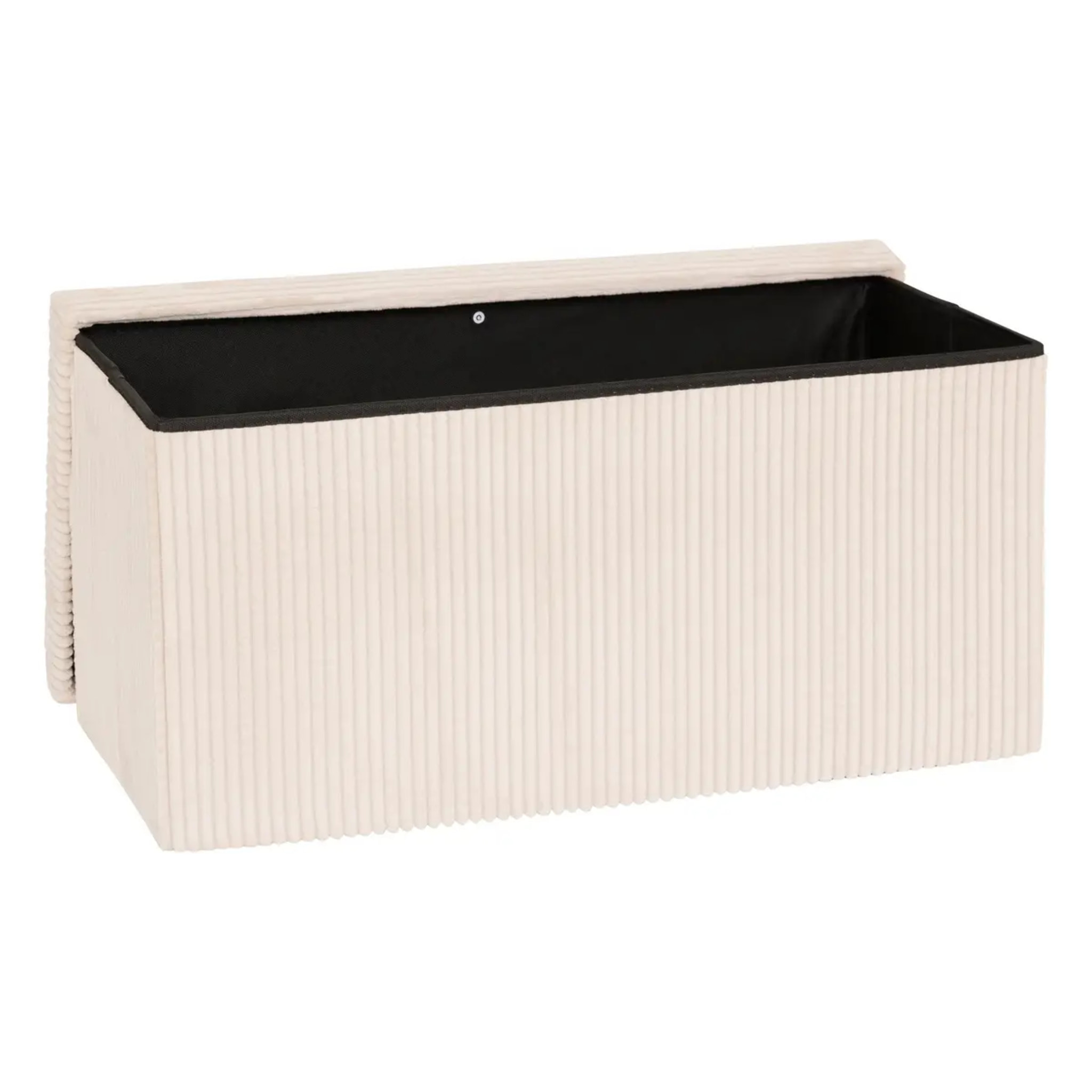 Pouf pliant Arum ivoire 76x38cm