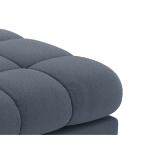 Méridienne gauche "Bali" en tissu structurel bleu foncé