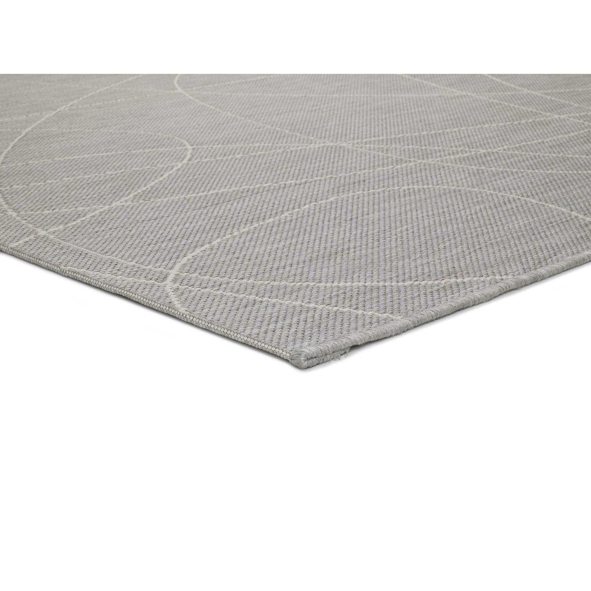 Alfombra de exterior-interior Hibis Gris, varias medidas disponibles