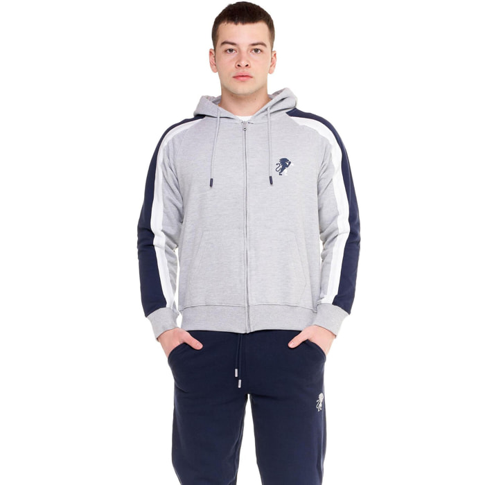 Tuta con cappuccio e zip da uomo New Sporty