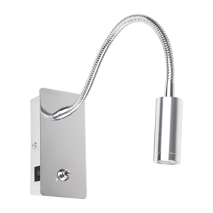 JULIET USB C Lampe applique lecteur chrome