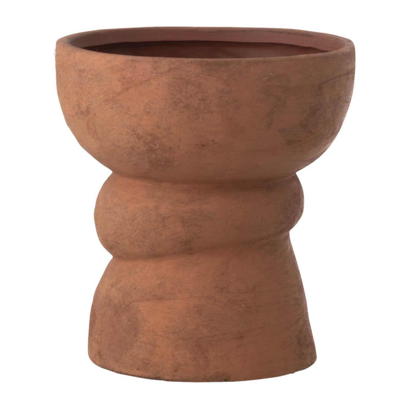 J-Line Cache-pot Nana céramique - rouille - large