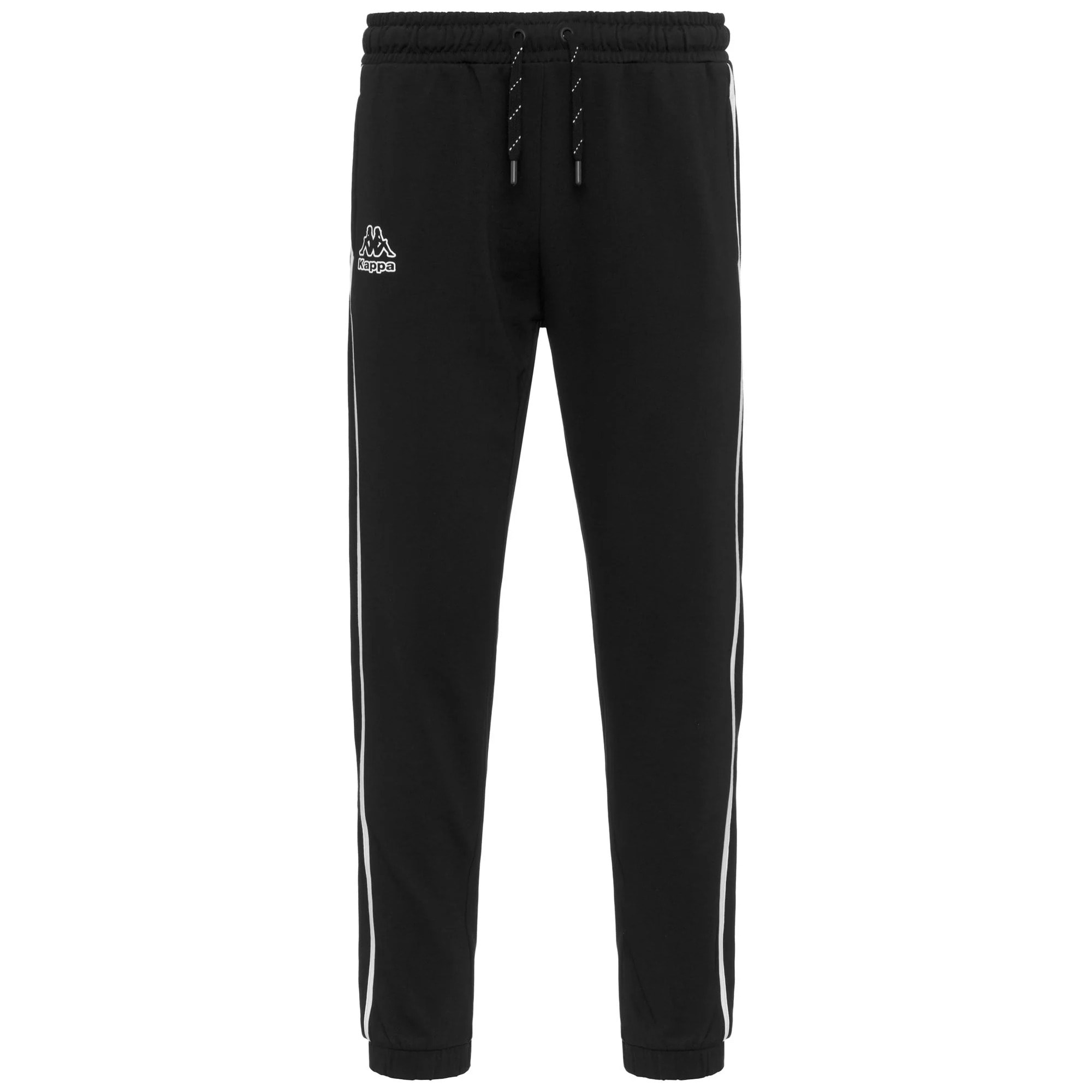 Kappa - Pantaloni Uomo Nero - Logo Ibesco