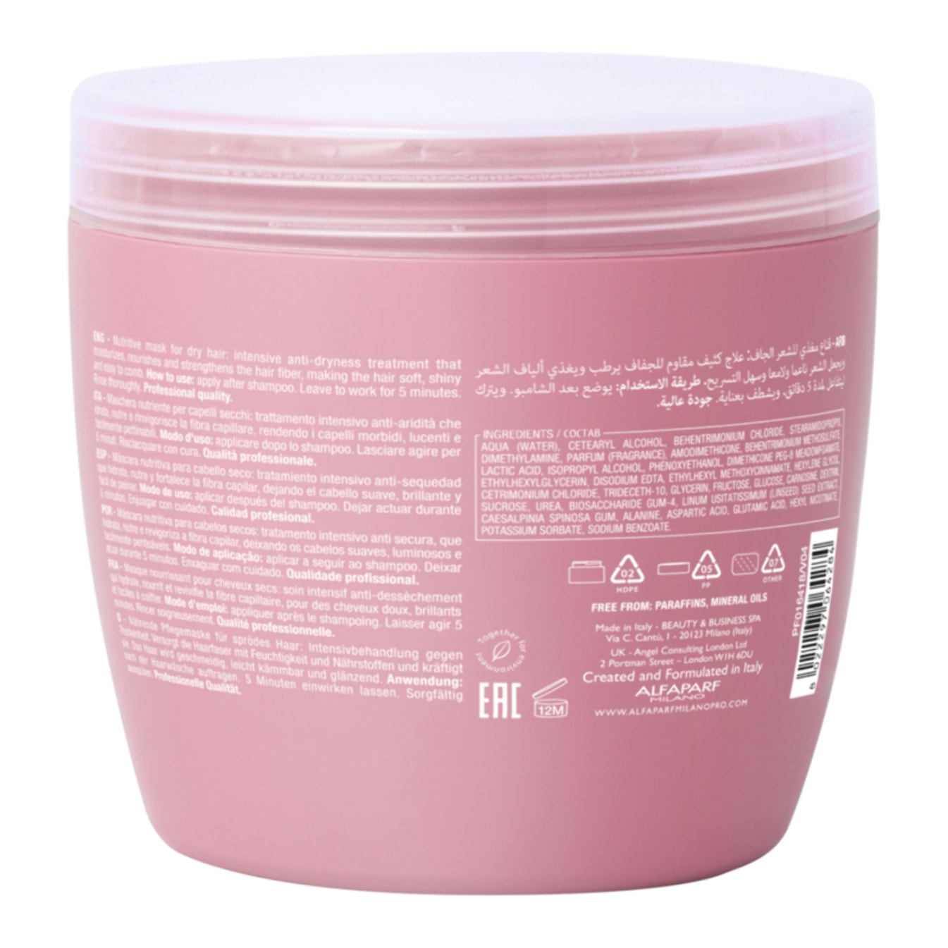ALFAPARF MILANO Semi Di Lino Nutritive Mask 500ml