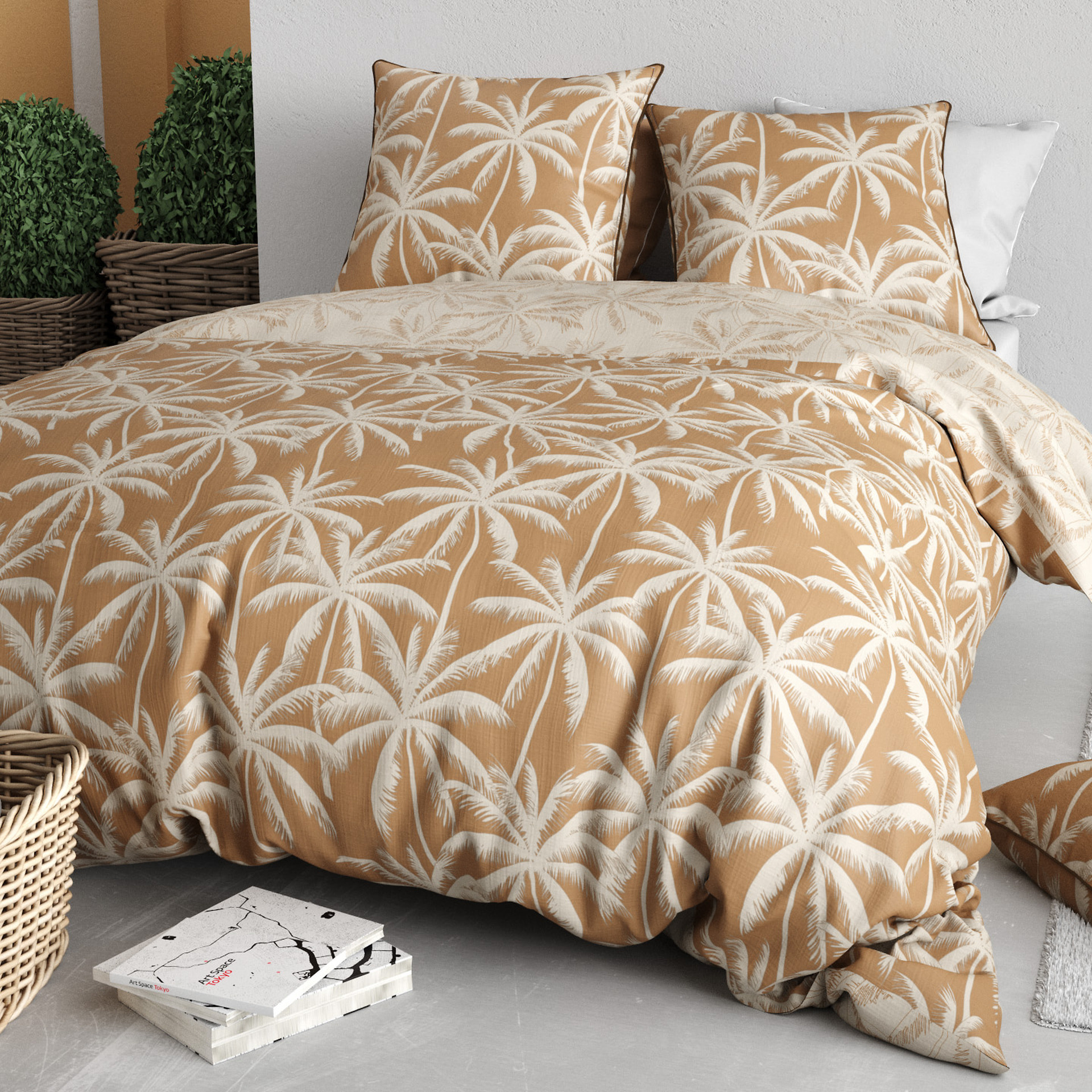 Parure Housse De Couette 3pcs 100% Coton 57 Fils LOLA