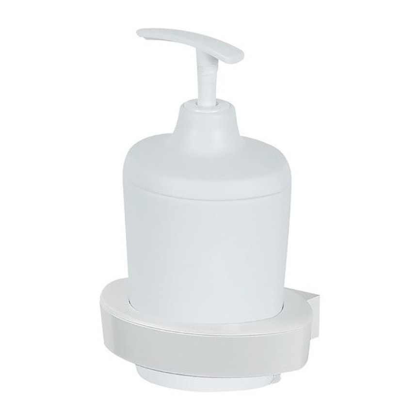 Distributeur de savon à  fixer ABS & PP LEMON Blanc Spirella