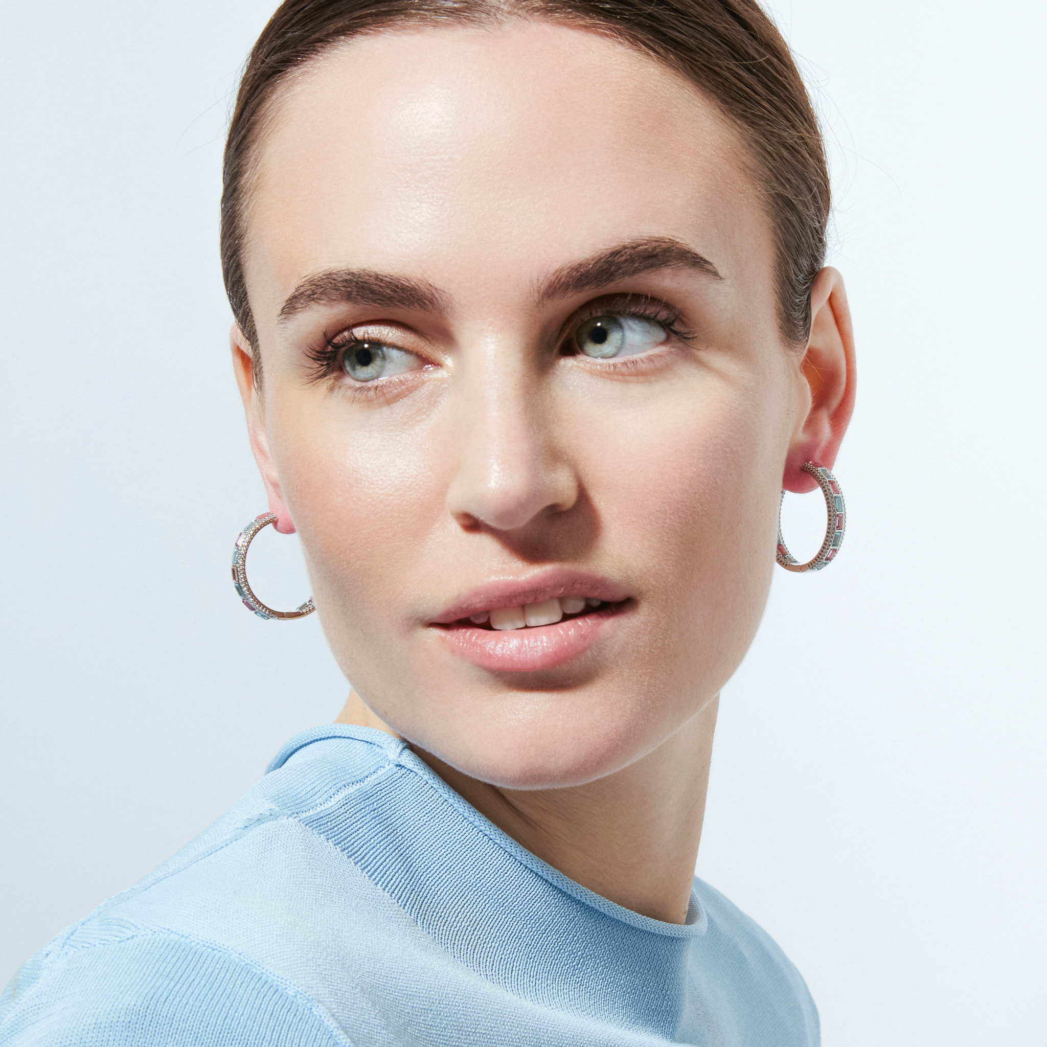 Pendientes Niue acabado plata