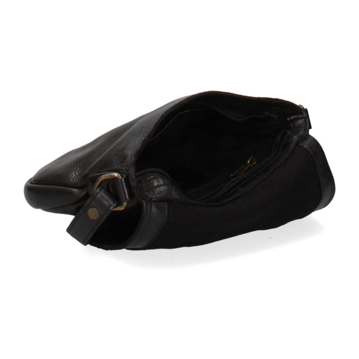 Borsa a tracolla uomo in vera pelle - Modello False - Casual - 21.0 x 17.0 x 4.5 cm