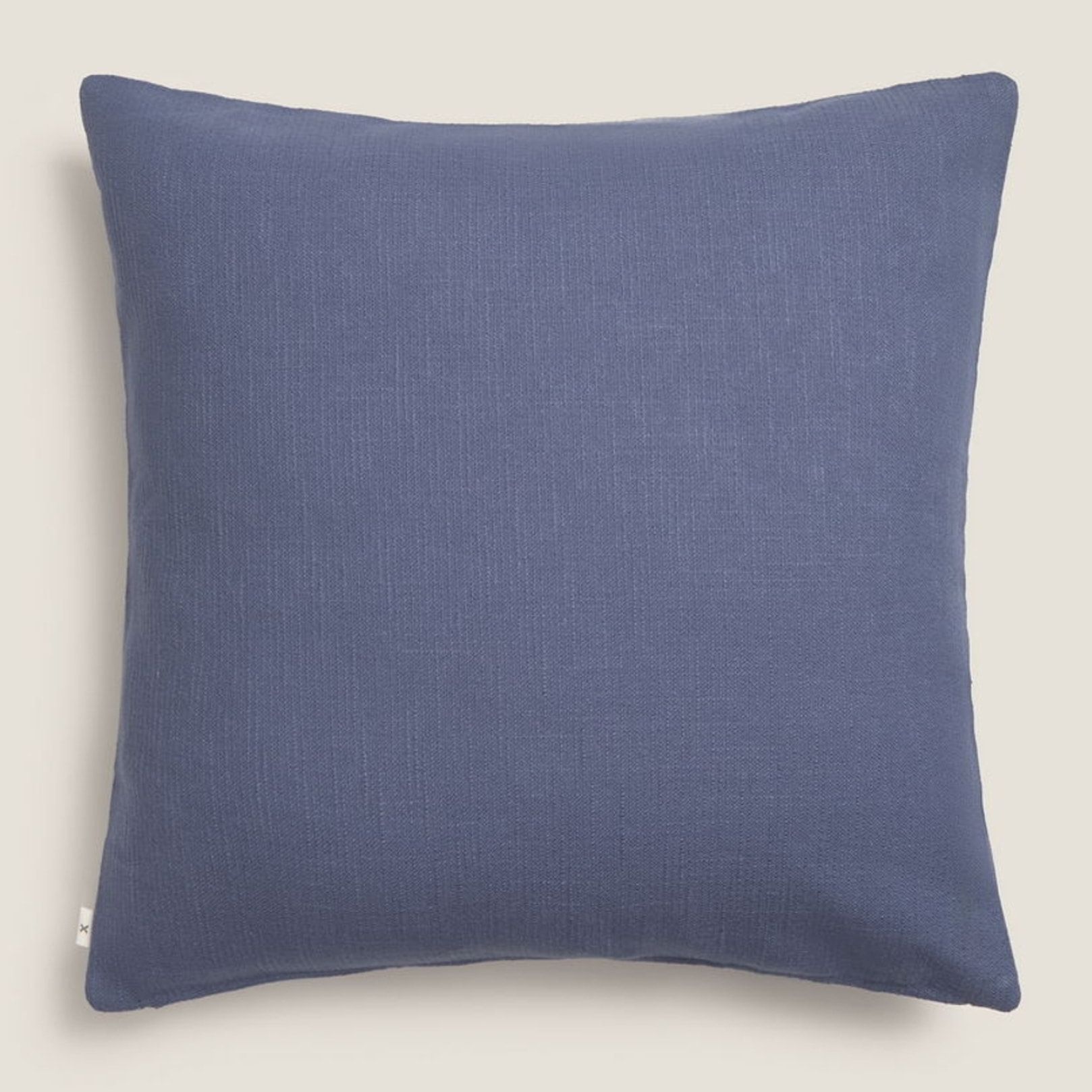 Funda de cojín algodón bordado floral Resflora color azul marino 100% Algodón