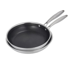 Set de 2 poêles 24  triplex - "BlackSteel"