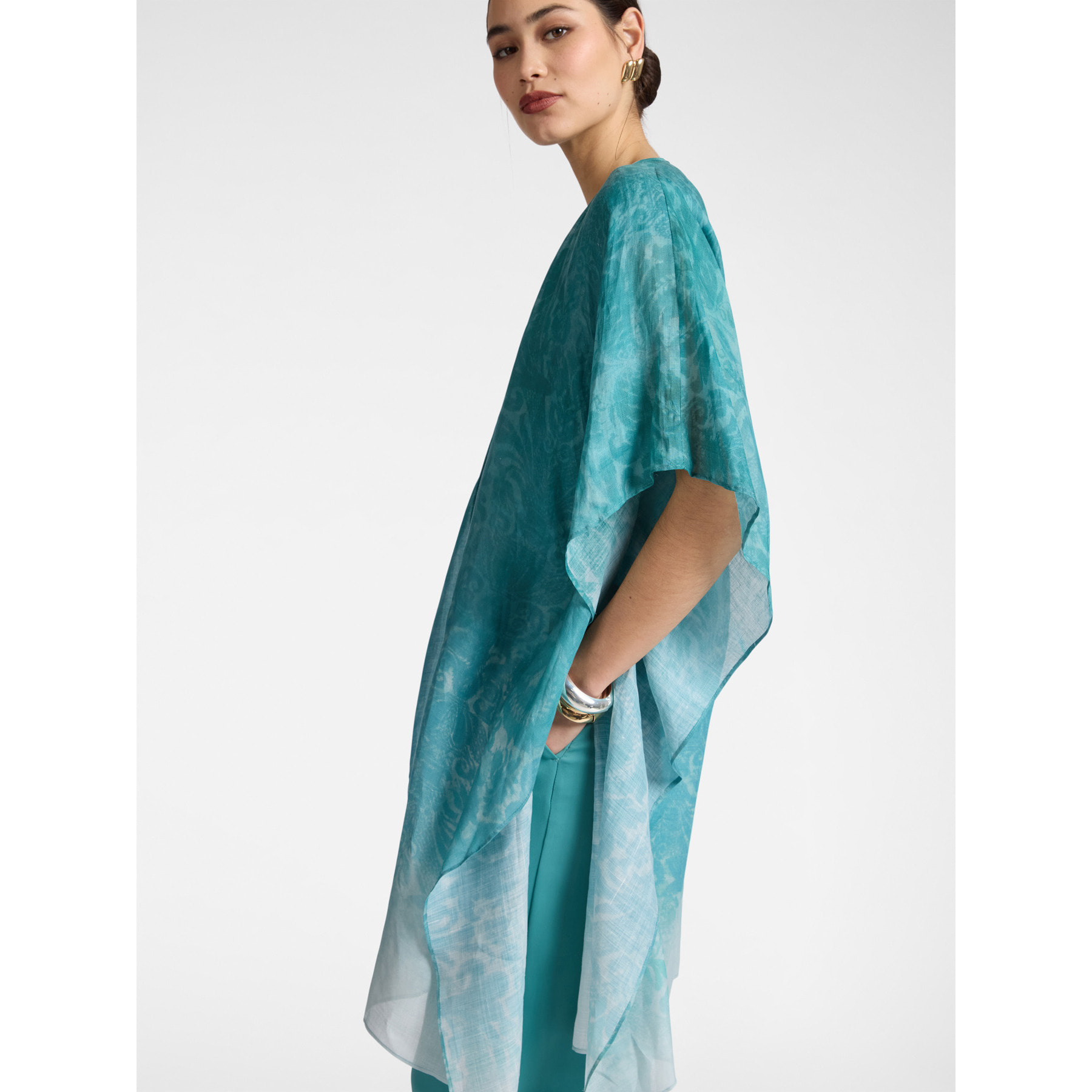 Elena Mirò - Chal largo estampado - Light - blue